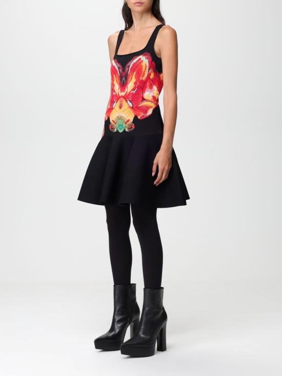  알렉산더 맥퀸 숏 원피스 758519Q1A6G 1160 Black - ALEXANDER MCQUEEN