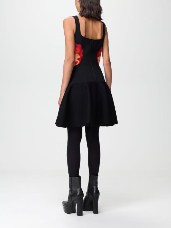  알렉산더 맥퀸 숏 원피스 758519Q1A6G 1160 Black - ALEXANDER MCQUEEN