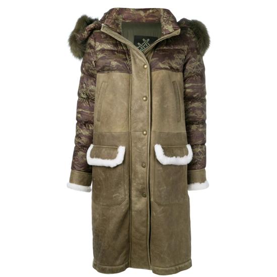  미스터앤미세스퍼 롱패딩 XCO0105 CAMOU GREEN