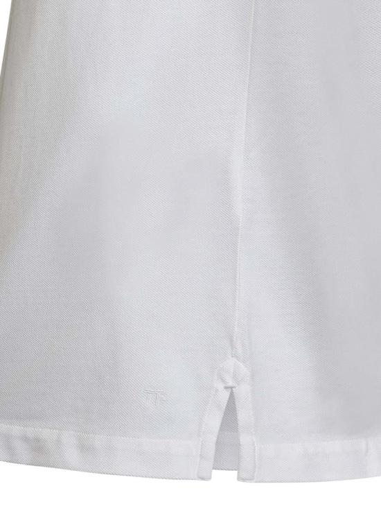 25FW 톰포드 폴로 티셔츠 JPS002JMC007S23AW002 WHITE - TOMFORD