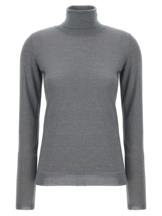 26FW 브루넬로 쿠치넬리 터틀 넥 캐시미어 스웨터 M41800063PC9510 Gray