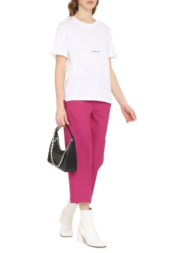 25SS 생로랑 반팔 티셔츠 460876YB2DQ 9000 WHITE - SAINT LAURENT