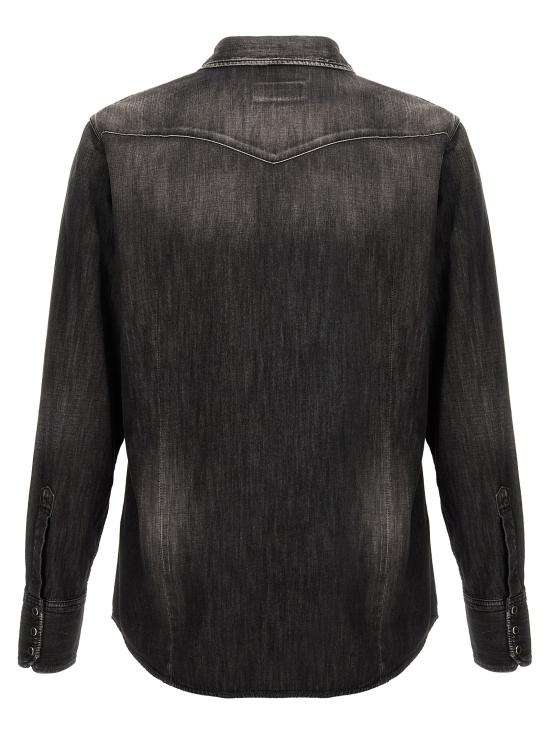 25FW 디스퀘어드2 데님 셔츠 S74DM0848S30826900 Black - DSQUARED2