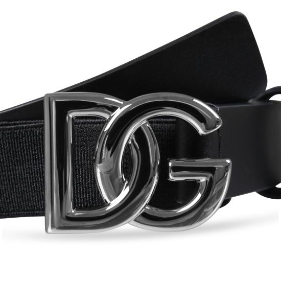 25FW [키즈] 돌체앤가바나 벨트 EC0086 AQ616 80999 BLACK - DOLCE & GABBANA