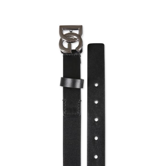 25FW [키즈] 돌체앤가바나 벨트 EC0086 AQ616 80999 BLACK - DOLCE & GABBANA
