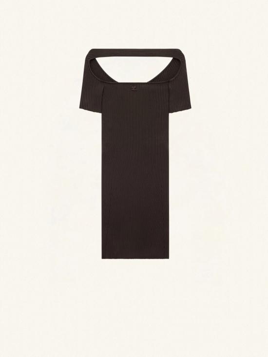  쿠레쥬 미디 원피스 224MRO416FI0001 1093 Brown