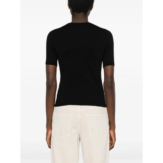 24FW 막스마라 반팔 티셔츠 WARREN 035 009 BLACK - MAX MARA
