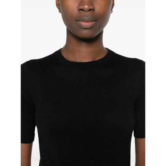 24FW 막스마라 반팔 티셔츠 WARREN 035 009 BLACK - MAX MARA