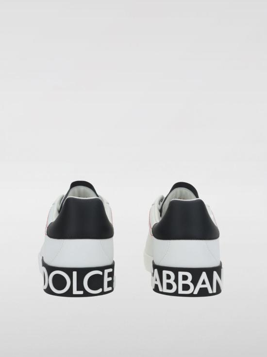 26SS 돌체앤가바나 카프스킨 나파 포르토피노 스니커즈 CS2216AH526 89697 White - DOLCE & GABBANA