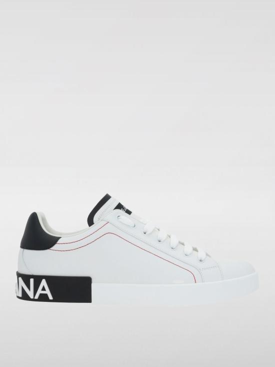 26SS 돌체앤가바나 카프스킨 나파 포르토피노 스니커즈 CS2216AH526 89697 White