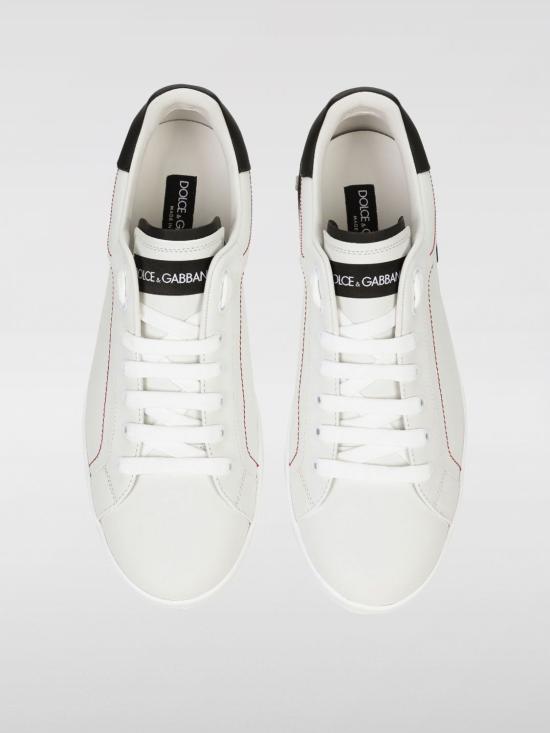 26SS 돌체앤가바나 카프스킨 나파 포르토피노 스니커즈 CS2216AH526 89697 White - DOLCE & GABBANA