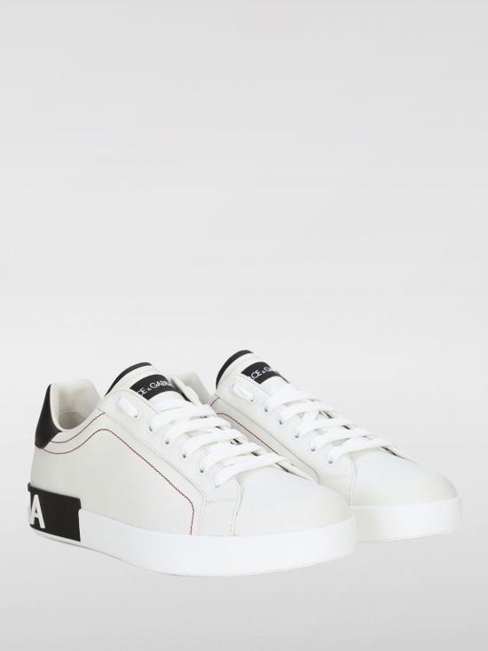26SS 돌체앤가바나 카프스킨 나파 포르토피노 스니커즈 CS2216AH526 89697 White - DOLCE & GABBANA