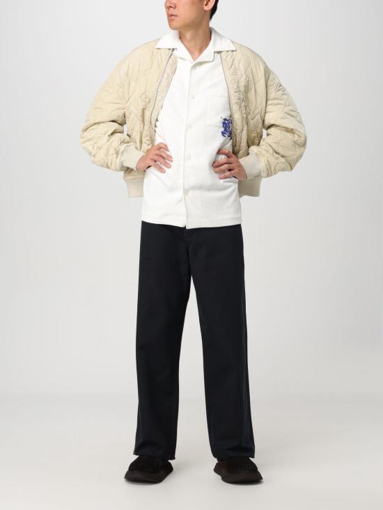 25FW 버버리 코튼 팬츠 스트레이트 팬츠 8083619 Black - BURBERRY