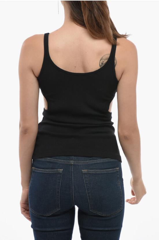  오프화이트 민소매 티셔츠 OWAD172C99JER0011000 Black - OFF WHITE