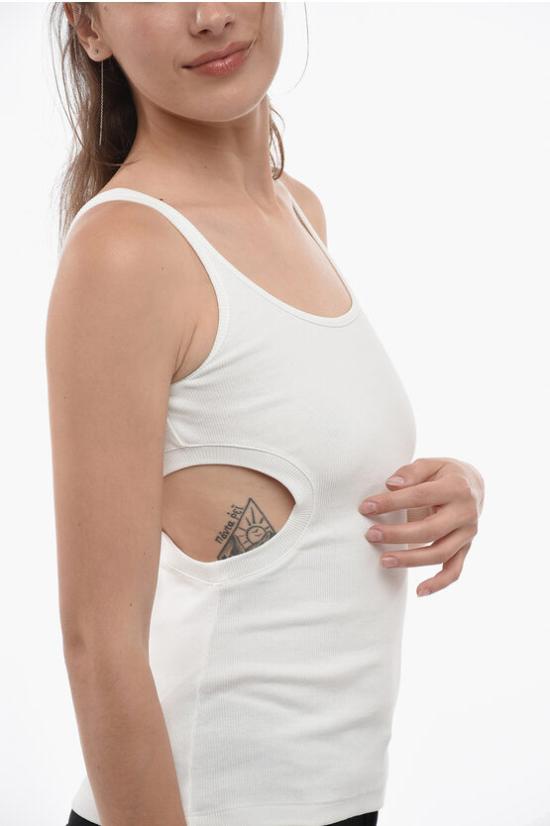  오프화이트 민소매 티셔츠 OWAD172C99JER0010100 White - OFF WHITE