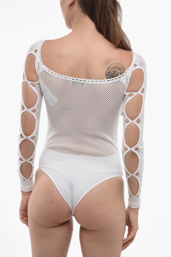  디 아티코 긴팔 티셔츠 231WCY08 PA26 001 White - THE ATTICO