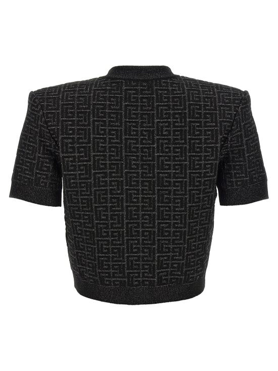 24FW 발망 가디건 DF1SB215KG96EAC Black - BALMAIN