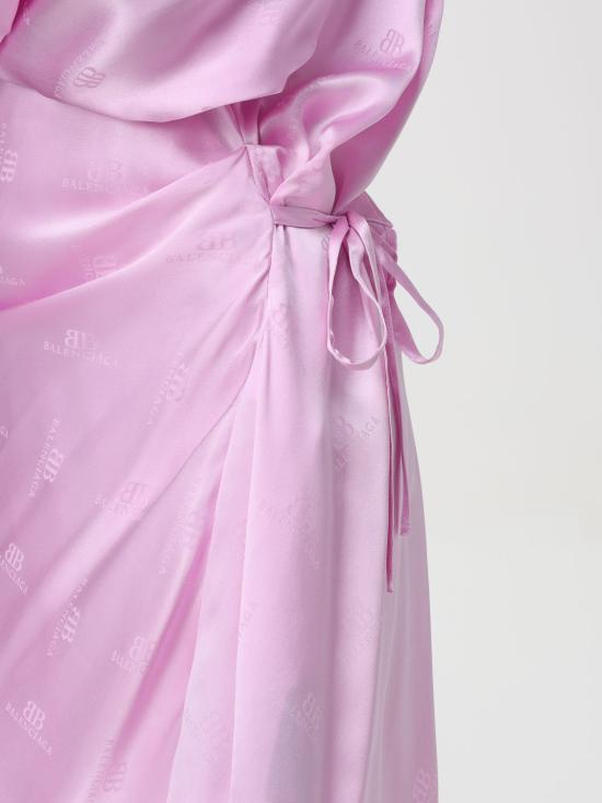 24FW 발렌시아가 미디 원피스 794836TQN07 5630 Pink - BALENCIAGA