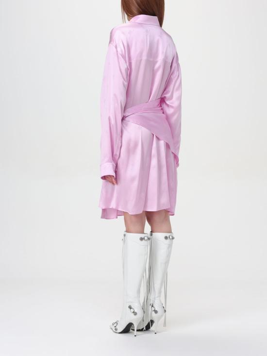 24FW 발렌시아가 미디 원피스 794836TQN07 5630 Pink - BALENCIAGA