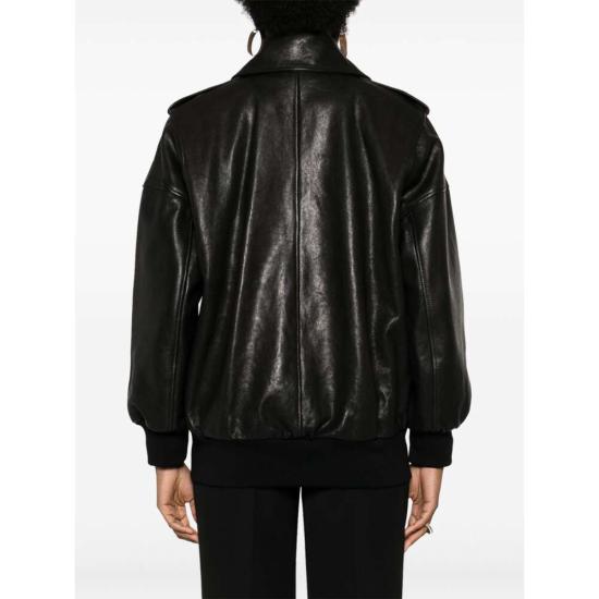 24FW 알렉산더 맥퀸 가죽 자켓 799506 Q5AIZ 1000 BLACK - ALEXANDER MCQUEEN