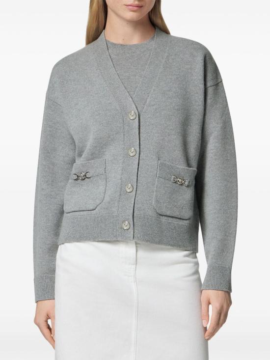 24FW 베르사체 가디건 1013437 1A11287 1EB60 CONCRETE MELANGE - VERSACE
