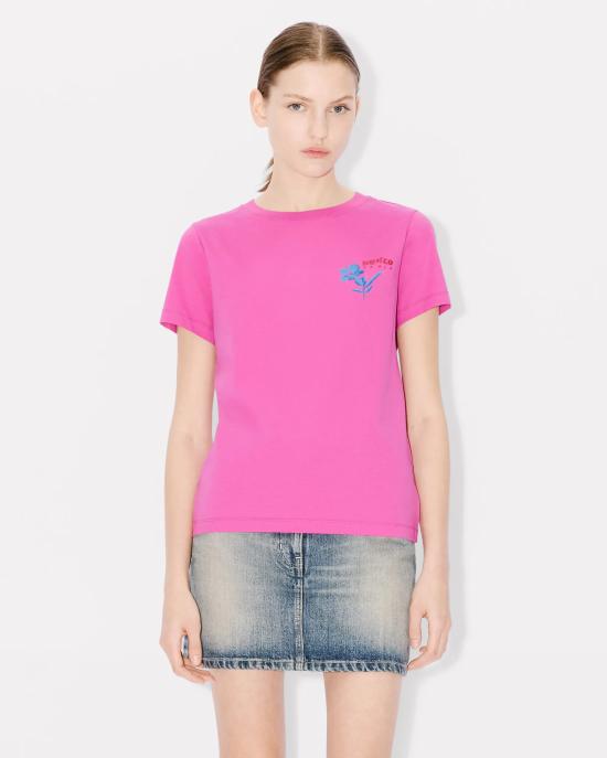  겐조 반팔 티셔츠 FE52TS1044SO 26 Fuchsia - KENZO