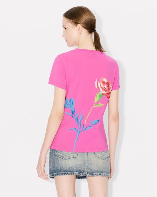  겐조 반팔 티셔츠 FE52TS1044SO 26 Fuchsia - KENZO