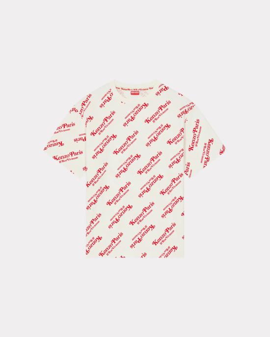  겐조 반팔 티셔츠 FE58TS0044SY 02 Blanc casse