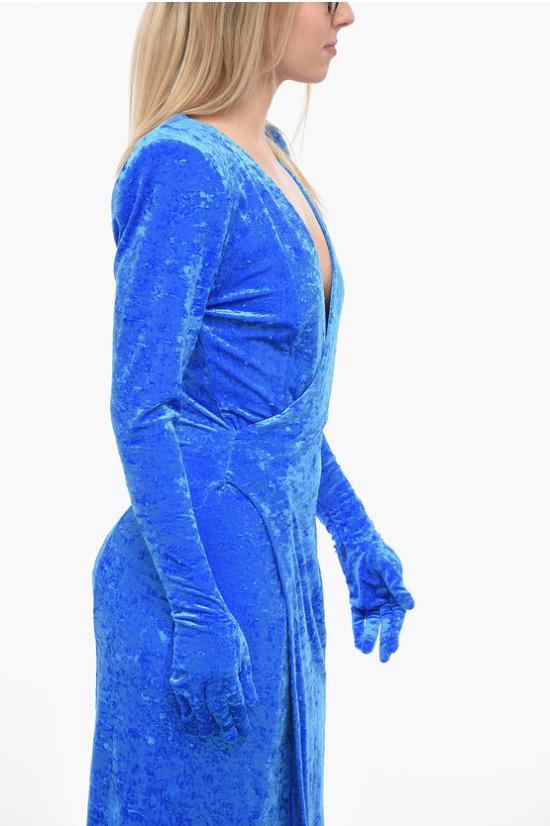  베트멍 롱 원피스 WA53DR600N2702 BL Blue - VETEMENTS