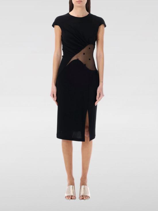  지방시 미디 원피스 BW21WS30XH 001 Black