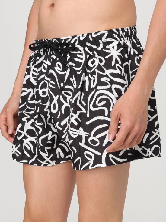  모스키노 스윔팬츠 42030275 1555 Black - MOSCHINO