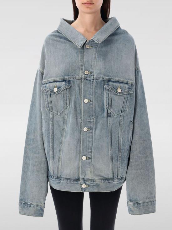 25FW 발렌시아가 데님 자켓 786638TQW55 6379 Blue