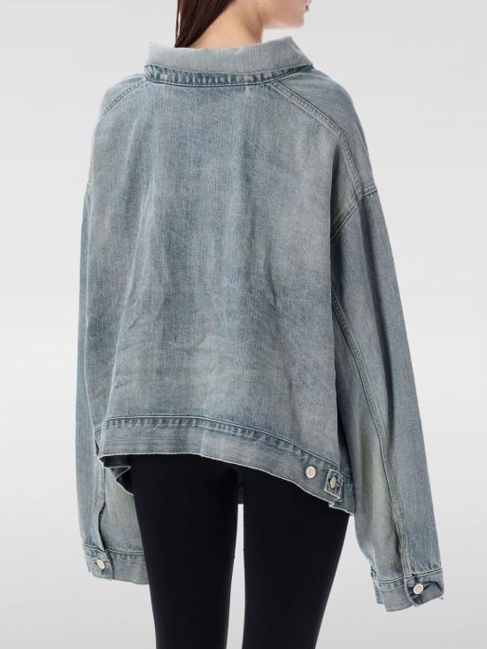 25FW 발렌시아가 데님 자켓 786638TQW55 6379 Blue - BALENCIAGA
