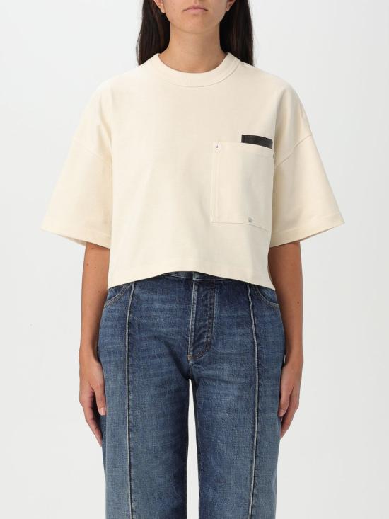  보테가베네타 반팔 티셔츠 796160VKLZ0 2679 Yellow Cream