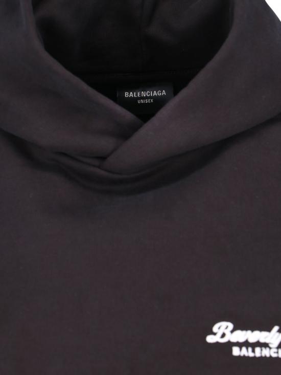 24FW 발렌시아가 후드 티셔츠 739024TQVS79034 Black - BALENCIAGA