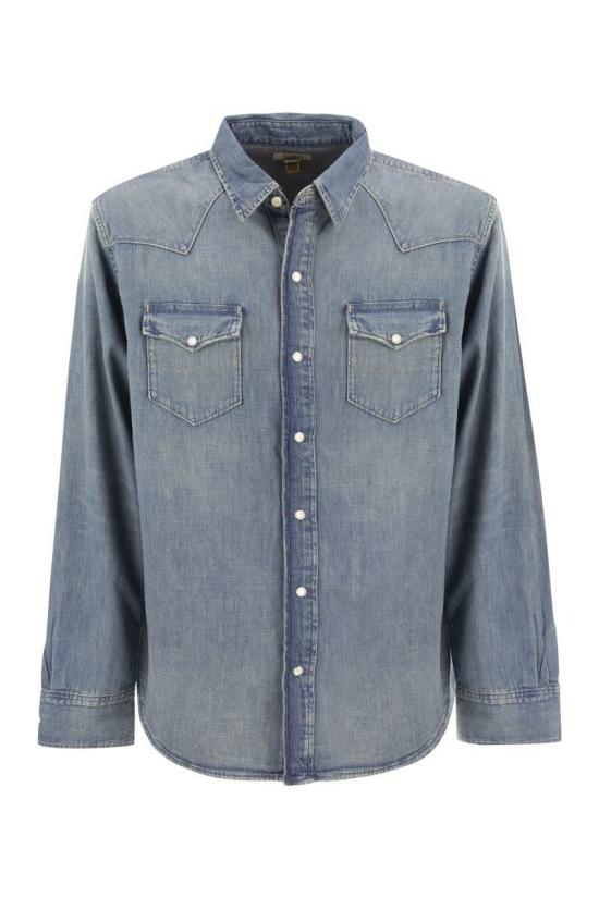  폴로 랄프로렌 웨스턴 레귤러핏 데님 셔츠  710703936 001 Blue