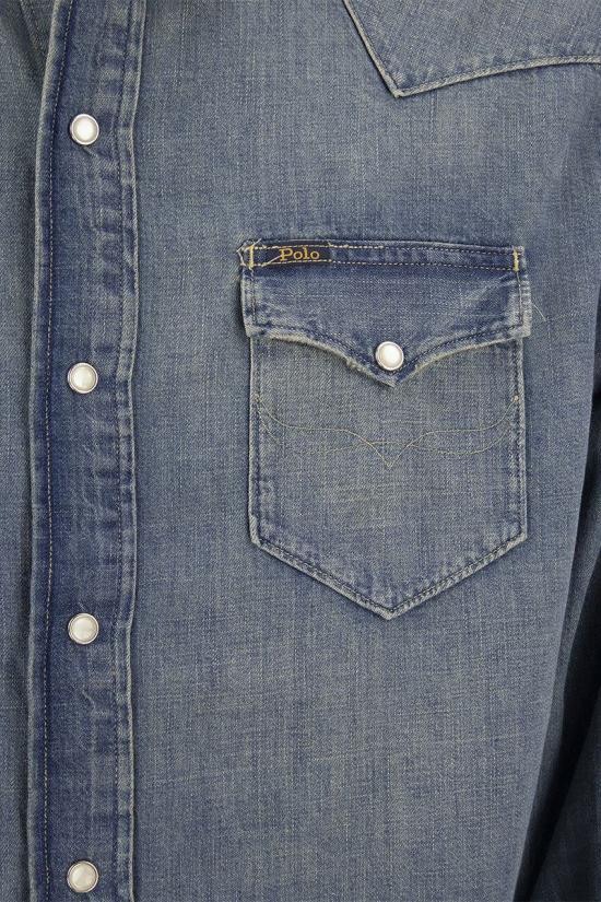  폴로 랄프로렌 웨스턴 레귤러핏 데님 셔츠  710703936 001 Blue - POLO RALPH LAUREN