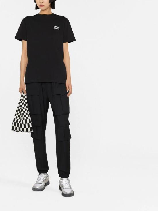 24FW 골든구스 반팔 티셔츠 GWP01220P000879 80203 BLACK WHITE - GOLDEN GOOSE