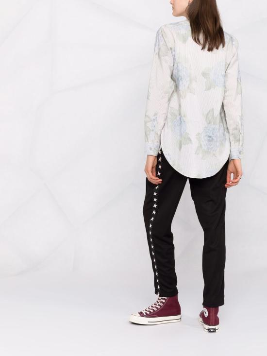 25FW 골든구스 트레이닝/조거 팬츠 GWP00877P000521 80203 BLACK WHITE - GOLDEN GOOSE