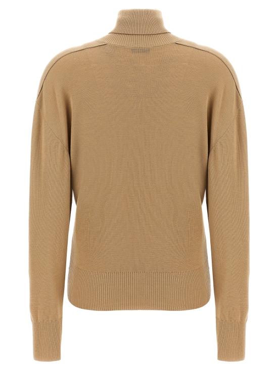 24FW 버버리 스플릿 터틀넥 라인 울 스웨터  8095115FLAX - BURBERRY