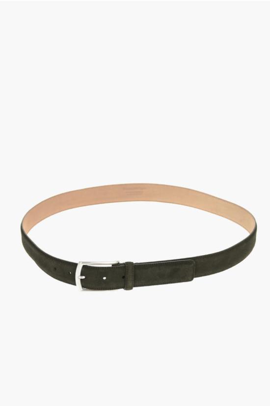  에르메네질도제냐 가죽 벨트 J1261C B3SY3G MIV Green - ERMENEGILDO ZEGNA