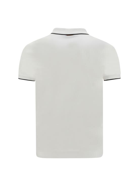 25FW 에르메네질도제냐 폴로 티셔츠 E7358A5B746 N00 WHITE - ERMENEGILDO ZEGNA