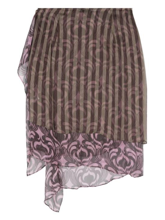  드리스 반 노튼 숏 스커트 2410108428105 BROWN 703 - DRIES VAN NOTEN