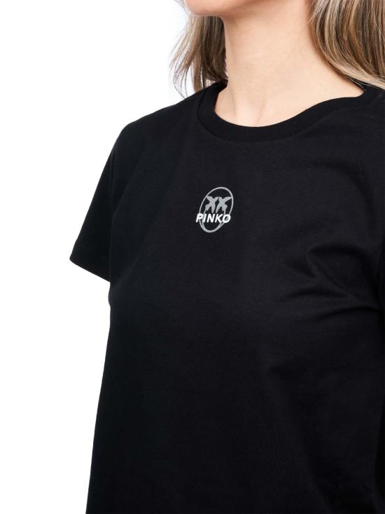  핑코 반팔 티셔츠 100355A0KO Z99 Black - PINKO