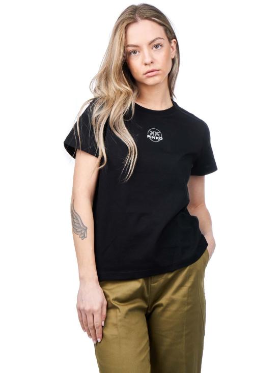  핑코 반팔 티셔츠 100355A0KO Z99 Black - PINKO