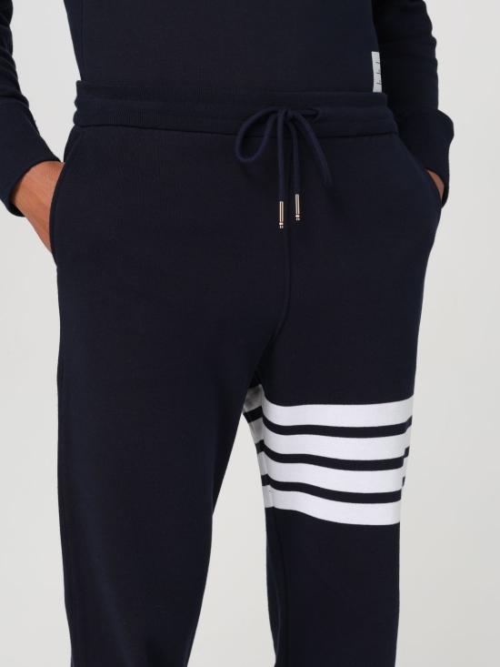 25FW 톰브라운 클래식 루프백 엔지니어드 4바 스웨트팬츠  MJQ008H00535 461 Blue - THOM BROWNE