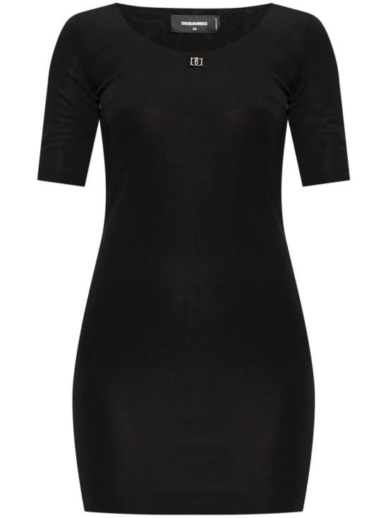 24FW 디스퀘어드2 숏 원피스 S75CV0849 S24588 900 BLACK Black