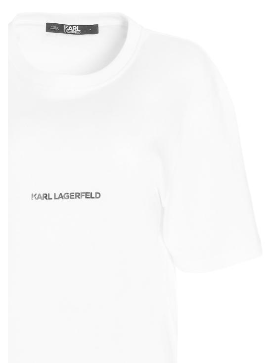 26SS 칼라거펠트 반팔 티셔츠 211U1700100 White - KARL LAGERFELD
