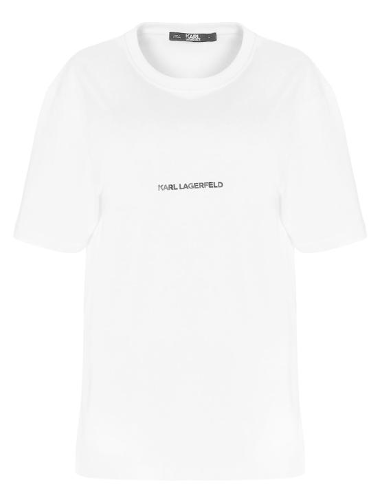 26SS 칼라거펠트 반팔 티셔츠 211U1700100 White