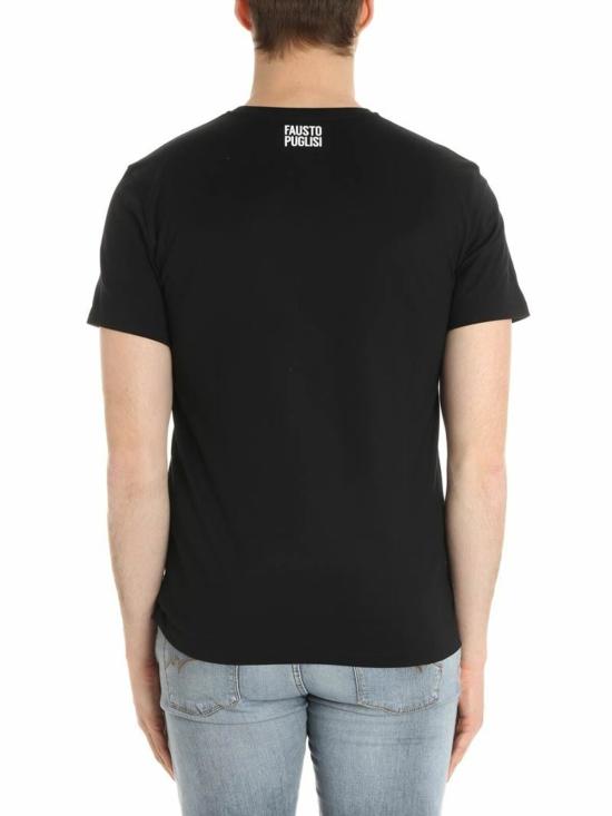  파우스토 푸글리시 반팔 티셔츠 FRU7089PF0243999 Black - FAUSTO PUGLISI